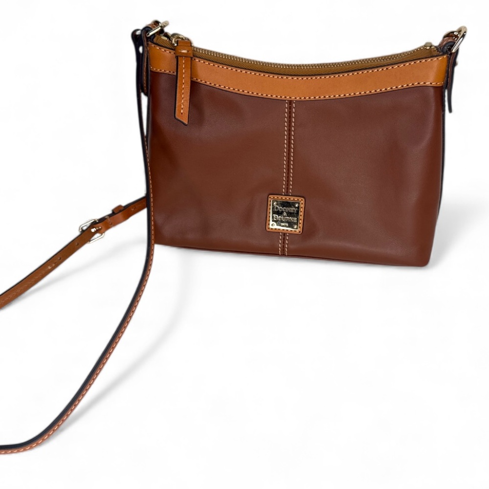 Dooney & Bourke Brown and Tan Crossbody Bag